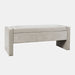 Jofran Braun 48" Contemporary Upholstered Modern Bedroom Hallway Storage Bench in Grey - Holmwood's Furniture & Design Center (Somersworth, NH)