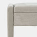 Jofran Braun 48" Contemporary Upholstered Modern Bedroom Hallway Storage Bench in Grey - Holmwood's Furniture & Design Center (Somersworth, NH)