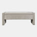 Jofran Braun 48" Contemporary Upholstered Modern Bedroom Hallway Storage Bench in Grey image