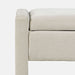 Jofran Braun 48" Contemporary Upholstered Modern Bedroom Hallway Storage Bench in Natural - Holmwood's Furniture & Design Center (Somersworth, NH)