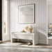 Jofran Braun 48" Contemporary Upholstered Modern Bedroom Hallway Storage Bench in Natural - Holmwood's Furniture & Design Center (Somersworth, NH)
