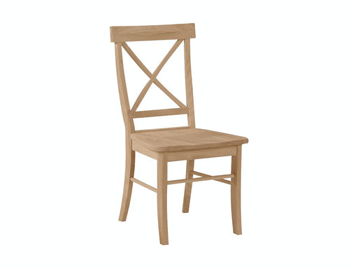 John Thomas Unfinished X-Back Side Chair image