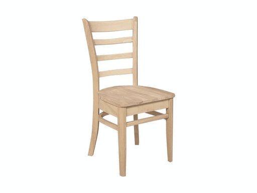 John Thomas Unfinished Emily Side Chair - Holmwood's Furniture & Design Center (Somersworth, NH)