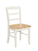 John Thomas Furniture Dining Essentials Madrid Side Chair (Set of 2) in White/Natural - Holmwood's Furniture & Design Center (Somersworth, NH)