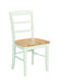 John Thomas Dining Essentials Madrid Side Chair in White & Natural image