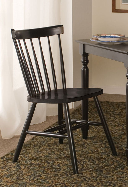 John Thomas Furniture Dining Essentials Copenhagen Side Chair (Set of 2) in Black - Holmwood's Furniture & Design Center (Somersworth, NH)