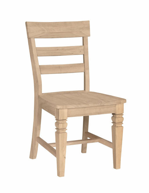 John Thomas Unfinished Java Side Chair - Holmwood's Furniture & Design Center (Somersworth, NH)