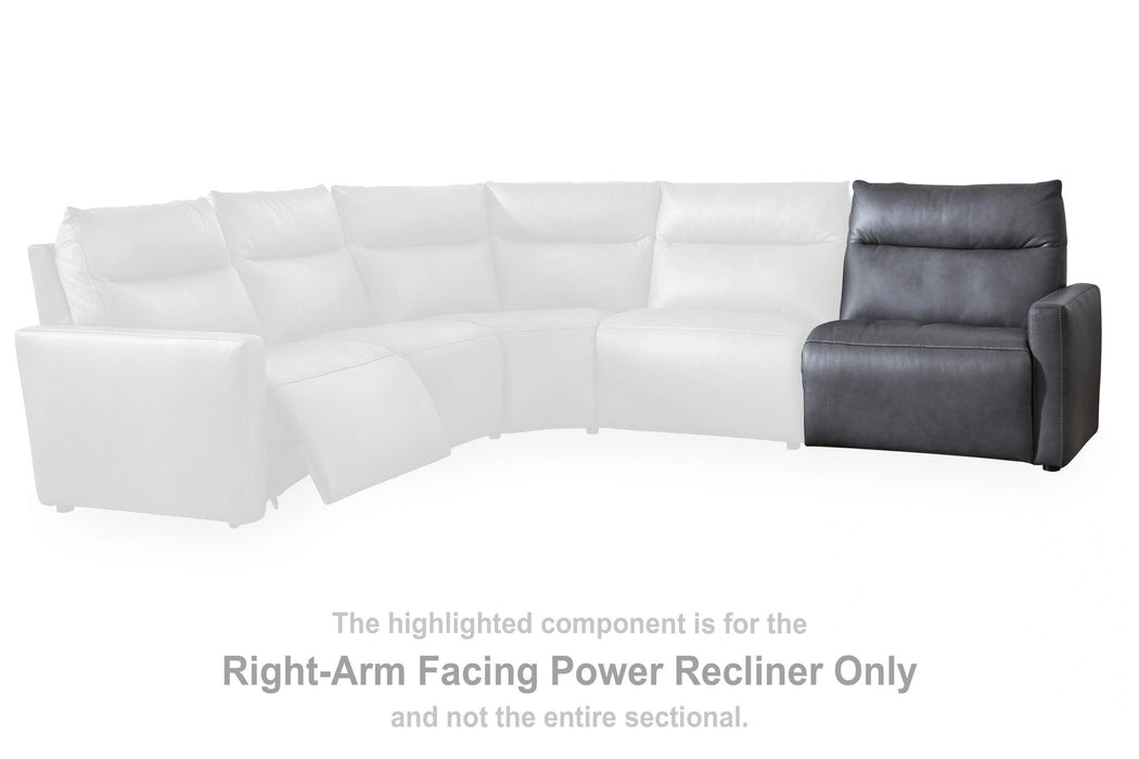 ModZ Power Reclining Sectional with Audio Console