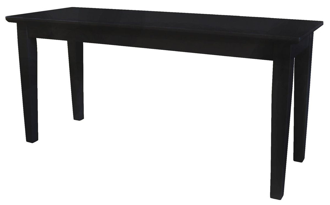 John Thomas Furniture Dining Essentials Bench in Black - Holmwood's Furniture & Design Center (Somersworth, NH)