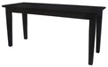 John Thomas Furniture Dining Essentials Bench in Black - Holmwood's Furniture & Design Center (Somersworth, NH)
