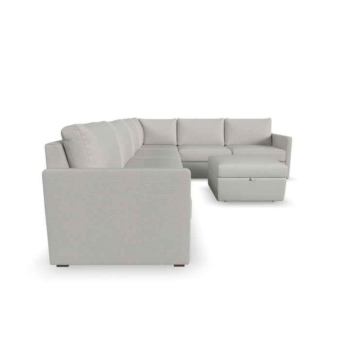 Flex 6-Seat Sectional with Narrow Arm and Storage Ottoman - 5000003377 - Holmwood's Furniture & Design Center (Somersworth, NH)