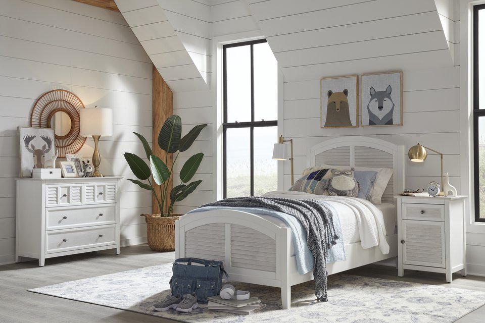 John Thomas Hampton Twin Arch Headboard Bedset - Holmwood's Furniture & Design Center (Somersworth, NH)
