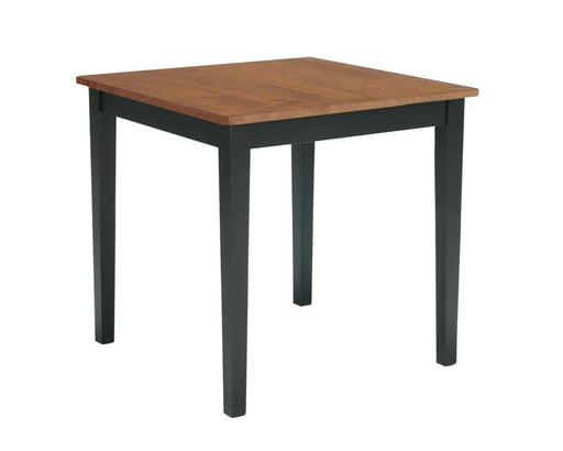 John Thomas Furniture Dining Essentials Square Pub Table in Black/Cherry-36S - Holmwood's Furniture & Design Center (Somersworth, NH)