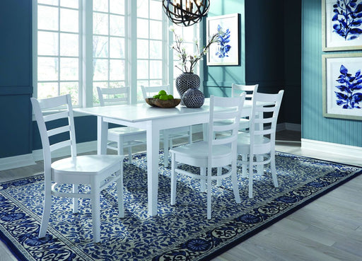 John Thomas Hampton Extension Table in Pure White - Holmwood's Furniture & Design Center (Somersworth, NH)