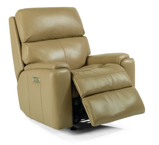 Rio 3904-51H Power Rocking Recliner with Power Headrest - Holmwood's Furniture & Design Center (Somersworth, NH)