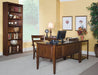 John Thomas Furniture Home Accents Executive Lancaster Shaker Desk in Espresso - Holmwood's Furniture & Design Center (Somersworth, NH)