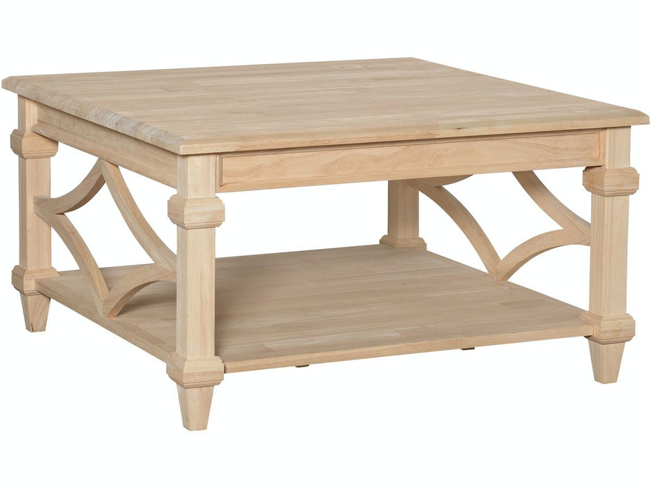 John Thomas Unfinished Devine Square Coffee Table image