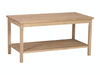 John Thomas Unfinished Portman Coffee Table image