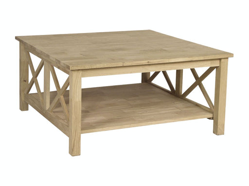 John Thomas Unfinished Hampton Square Coffee Table image