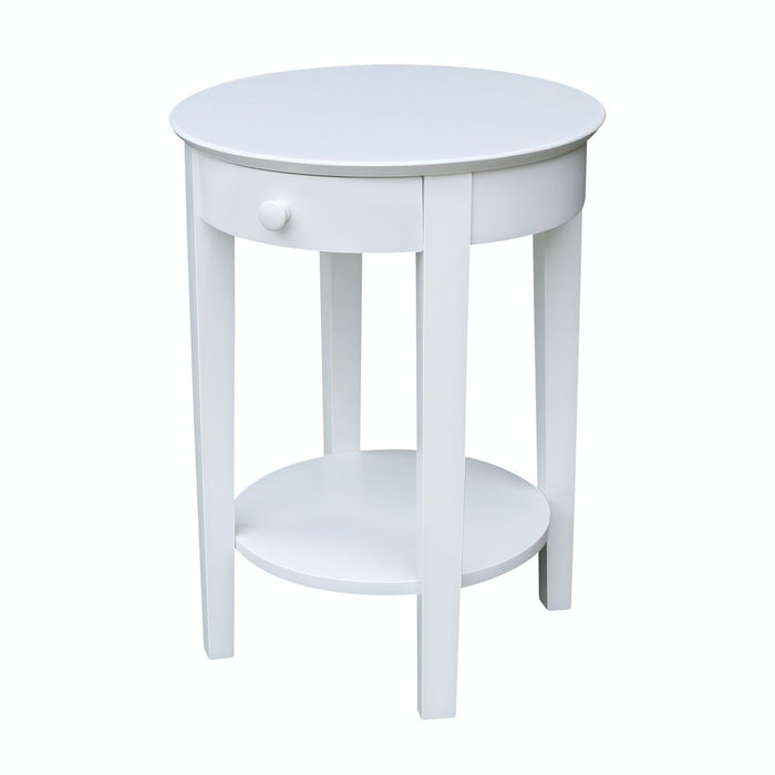 John Thomas Destinations Phillips Table in Pure White - Holmwood's Furniture & Design Center (Somersworth, NH)