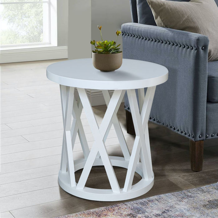 John Thomas Destinations Ceylon Round End Table - Holmwood's Furniture & Design Center (Somersworth, NH)