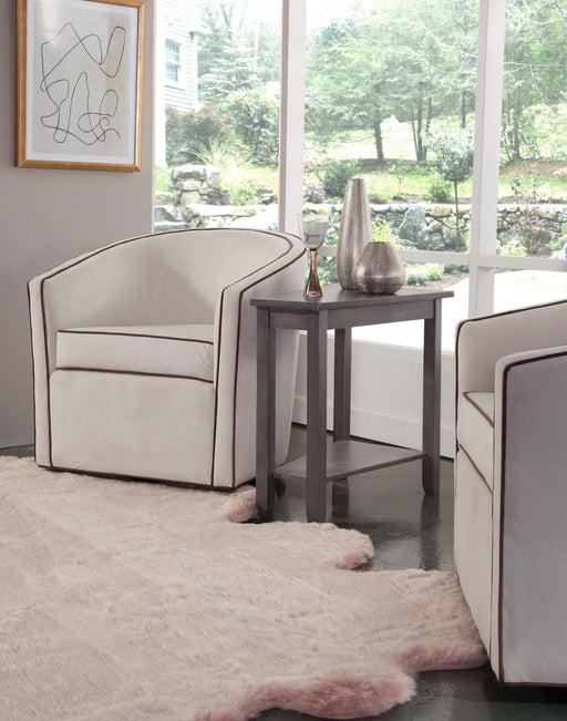 John Thomas Destinations Keystone Accent Table in Heather Gray - Holmwood's Furniture & Design Center (Somersworth, NH)