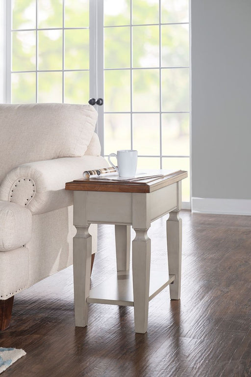 John Thomas Vista Side Table in Hickory & Stone - Holmwood's Furniture & Design Center (Somersworth, NH)