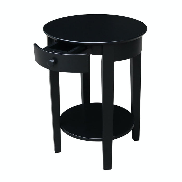 John Thomas Destinations Phillips Table in Solid Black - Holmwood's Furniture & Design Center (Somersworth, NH)