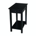 John Thomas Destinations Narrow End Table in Solid Black - Holmwood's Furniture & Design Center (Somersworth, NH)