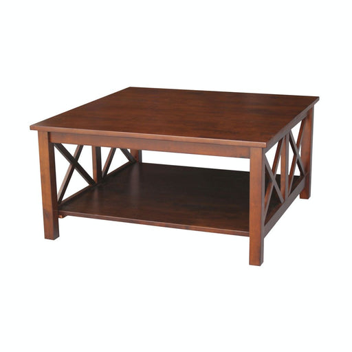 John Thomas Home Accents Hampton Square Coffee Table in Espresso - Holmwood's Furniture & Design Center (Somersworth, NH)