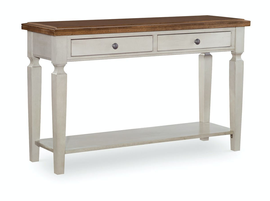 John Thomas Vista Sofa Table in Hickory & Shell image