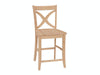 John Thomas Unfinished 24'' Vineyard Stool image