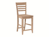 John Thomas Unfinished 24'' Roma stool image