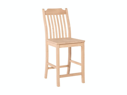 John Thomas Unfinished 24'' Steambent Mission Stool image