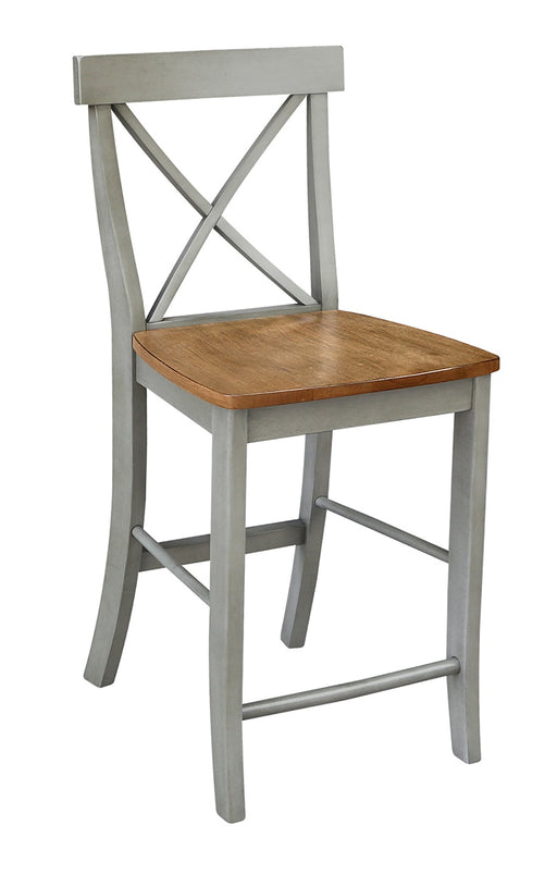 John Thomas Dining Essentials X-Back Stool in Hickory Stone image