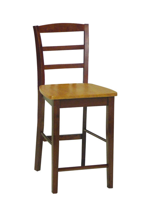 John Thomas Dining Essentials Madrid Stool in Cinnamon & Espresso image