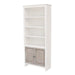 John Thomas Furniture Home Accents 72" Shaker Bookcase w/ a Pair of Bookcase Doors in Taupe Gray - Holmwood's Furniture & Design Center (Somersworth, NH)