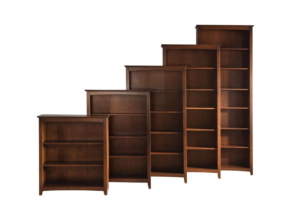 John Thomas Furniture Home Accents Shaker Bookcase in Espresso - Holmwood's Furniture & Design Center (Somersworth, NH)