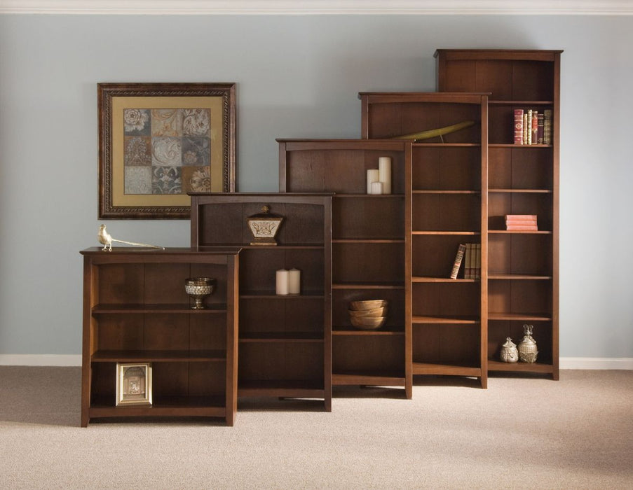 John Thomas Furniture Home Accents Shaker Bookcase in Espresso - Holmwood's Furniture & Design Center (Somersworth, NH)