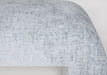 Jofran Sophia Modern Luxury Curved Upholstered Jacquard Bench - Large in Blue - Holmwood's Furniture & Design Center (Somersworth, NH)
