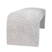 Jofran Sophia Modern Luxury Curved Upholstered Jacquard Bench - Large in Grey - Holmwood's Furniture & Design Center (Somersworth, NH)