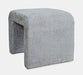Jofran Sophia Modern Luxury Curved Upholstered Jacquard Petite Ottoman Bench (Set of 2) in Grey - Holmwood's Furniture & Design Center (Somersworth, NH)