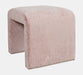 Jofran Sophia Modern Luxury Curved Upholstered Jacquard Petite Ottoman Bench (Set of 2) in Pink - Holmwood's Furniture & Design Center (Somersworth, NH)