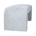 Jofran Sophia Modern Luxury Curved Upholstered Jacquard Bench - Small in Blue - Holmwood's Furniture & Design Center (Somersworth, NH)