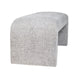 Jofran Sophia Modern Luxury Curved Upholstered Jacquard Bench - Small in Grey - Holmwood's Furniture & Design Center (Somersworth, NH)