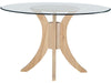 John Thomas Unfinished Sienna Pedestal Base for Glass Top. Glass sold separately (48''Diameter = Glass-48B). image