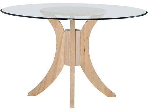 John Thomas Unfinished Sienna Pedestal Base for Glass Top. Glass sold separately (48''Diameter = Glass-48B). image