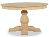 John Thomas Unfinished Banks Single Pedestal with 52'' Solid Round Top Table image