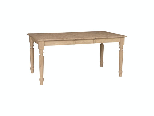 John Thomas Unfinished Extension Table w/ Turned leg image