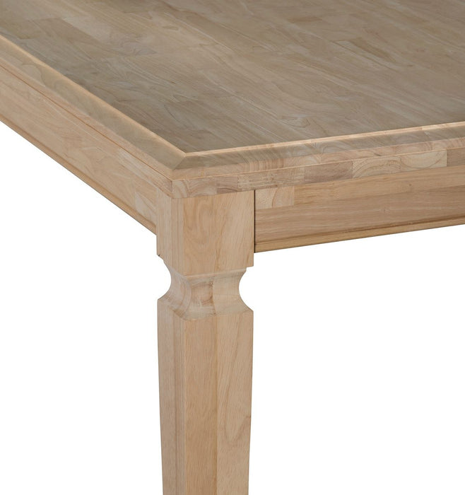John Thomas Unfinished Vista Extension Dining Table - Holmwood's Furniture & Design Center (Somersworth, NH)